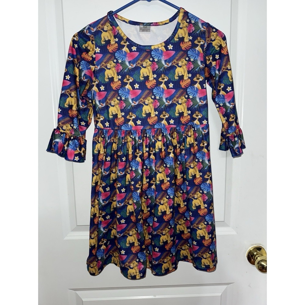 Lion‎ King Boutique Long Sleeve Dress Measures A Size 10/12